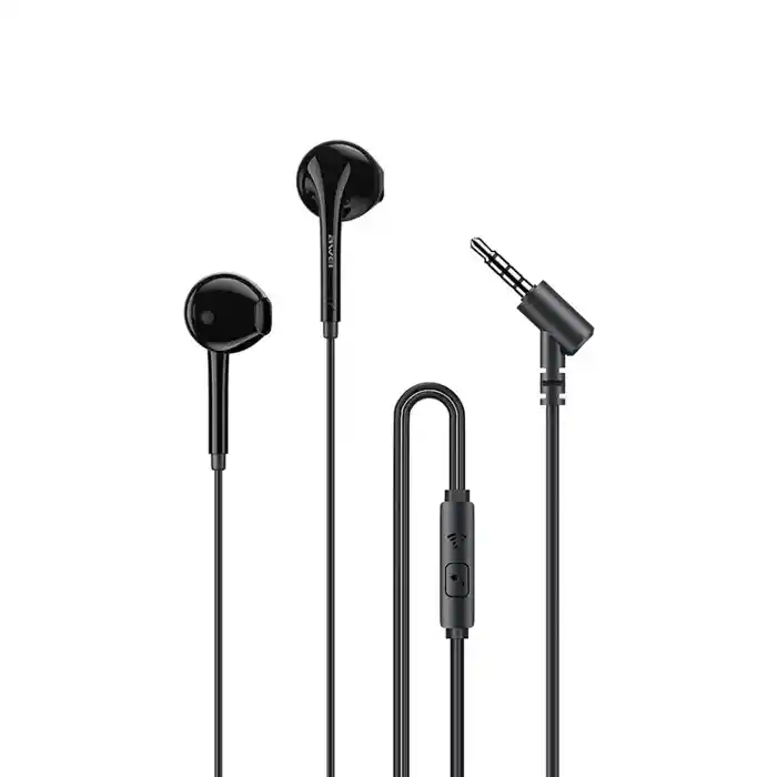 Awei PC-7 Wired Earphones 3.5mm Jack Earbuds Stereo Bass Sound Earphone Headset With Microphone